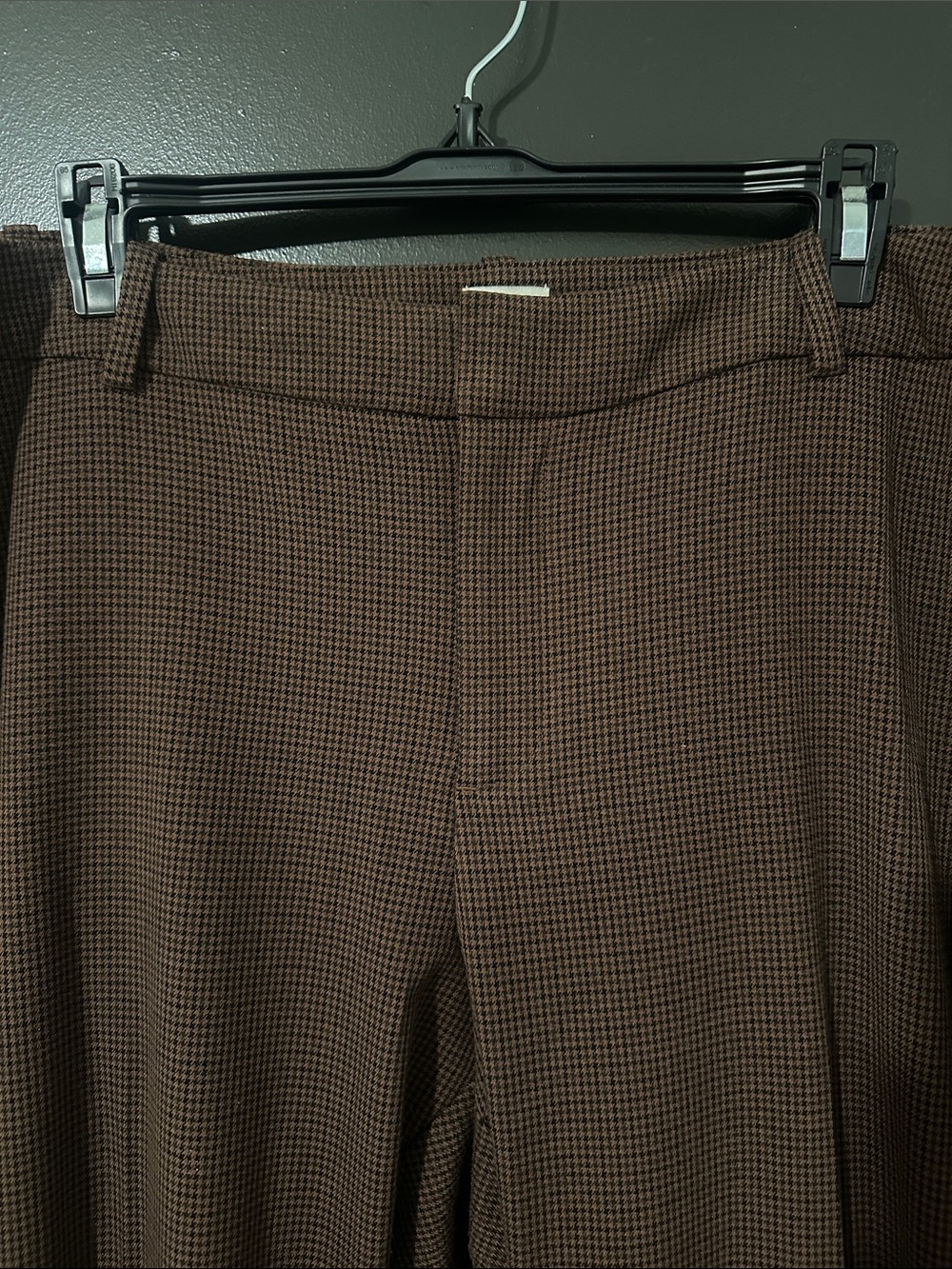a new day Brown Textured Straight-Leg Trousers
